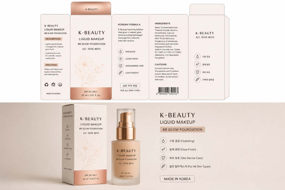K-Beauty makeup campaign